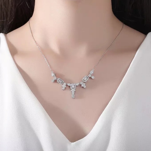 Swarovski Crystals The Lluvia Pave Necklace - Picture 6 of 6